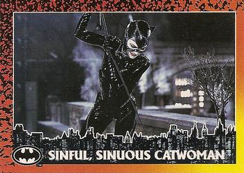 1992 O-Pee-Chee Batman Returns #44 Sinful, Sinuous Catwoman Front