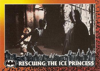 1992 O-Pee-Chee Batman Returns #49 Rescuing the Ice Princess Front