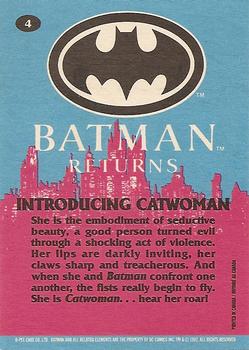 1992 O-Pee-Chee Batman Returns #4 Introducing Catwoman Back