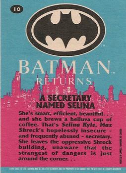 1992 O-Pee-Chee Batman Returns #10 A Secretary Named Selina Back