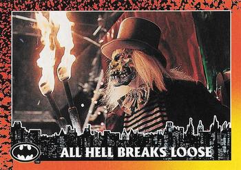 1992 O-Pee-Chee Batman Returns #15 All Hell Breaks Loose Front