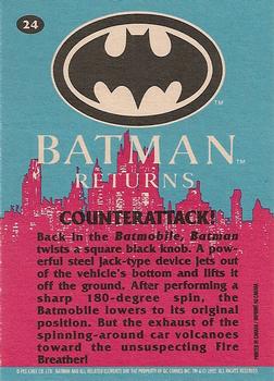 1992 O-Pee-Chee Batman Returns #24 Counterattack! Back