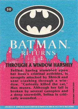1992 O-Pee-Chee Batman Returns #30 Through a Window Harshly Back