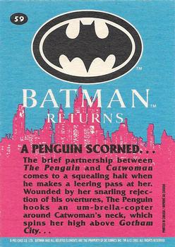 1992 O-Pee-Chee Batman Returns #59 A Penguin Scorned... Back