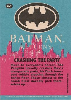 1992 O-Pee-Chee Batman Returns #66 Crashing the Party Back