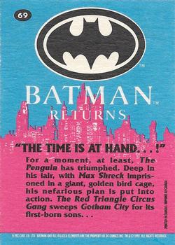 1992 O-Pee-Chee Batman Returns #69 The Time Is At Hand...! Back
