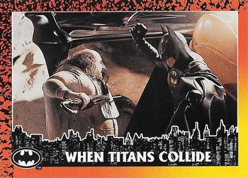 1992 O-Pee-Chee Batman Returns #80 When Titans Collide Front