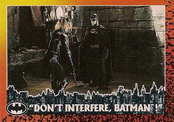 1992 O-Pee-Chee Batman Returns #83 Don't Interfere, Batman Front