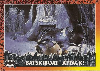 1992 O-Pee-Chee Batman Returns #78 Batskiboat Attack! Front