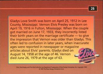 1992 The River Group The Elvis Collection #26 Gladys Love Smith was born on April 25, 1912... Back