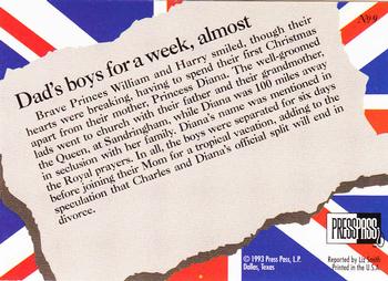 1993 Press Pass The Royal Family #9 Dad's boys for a week, almost Back