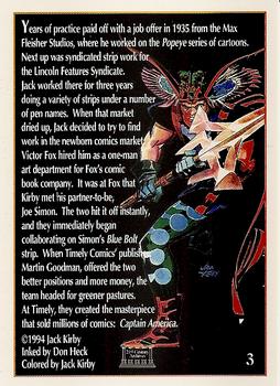 1994 21st Century Archives The Comic Art Tribute to Joe Simon & Jack Kirby #3 God 2 - Don Heck, Jack Kirby Back