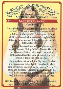 1995 Bon Air Native Americans: An Epic Struggle of Blood and Courage (Hobby Version) #67 One Bull Back