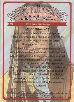 1995 Bon Air Native Americans: An Epic Struggle of Blood and Courage (Hobby Version) #87 Nakaidoklini Back