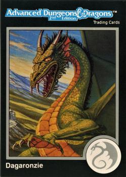 1991 TSR Advanced Dungeons & Dragons - Silver #25 Dagaronzie, Green Dragon Front