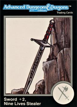 1991 TSR Advanced Dungeons & Dragons - Silver #119 Sword +2, Nine Lives Stealer Front