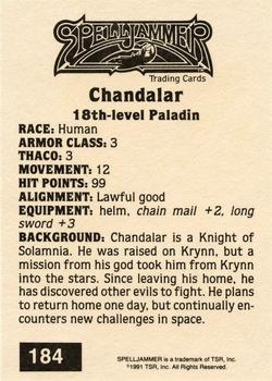 1991 TSR Advanced Dungeons & Dragons - Silver #184 Chandalar Back
