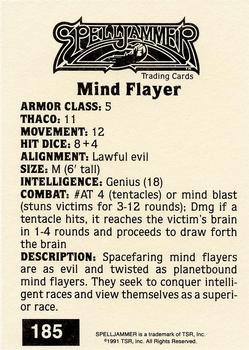 1991 TSR Advanced Dungeons & Dragons - Silver #185 Mind Flayer Back