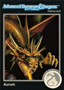 1991 TSR Advanced Dungeons & Dragons - Silver #249 Aurum, Gold Dragon Front