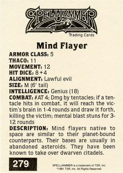 1991 TSR Advanced Dungeons & Dragons - Silver #279 Mind Flayer Back