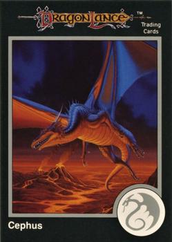 1991 TSR Advanced Dungeons & Dragons - Silver #366 Cephus, Blue Dragon Front