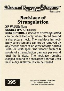 1991 TSR Advanced Dungeons & Dragons - Silver #395 Necklace of Strangulation Back