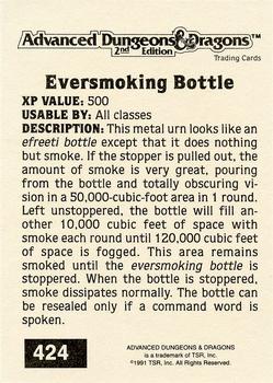 1991 TSR Advanced Dungeons & Dragons - Silver #424 Eversmoking Bottle Back