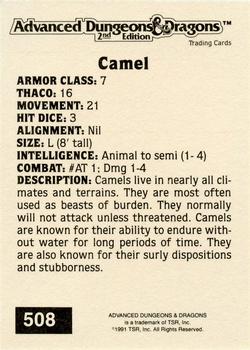 1991 TSR Advanced Dungeons & Dragons - Silver #508 Camel Back