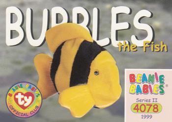 1999 Ty Beanie Babies II #157 Bubbles the Fish Front