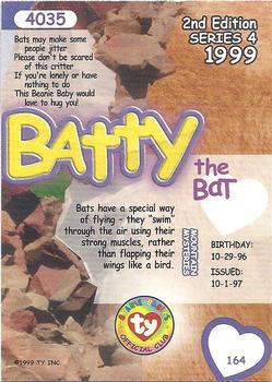 1999 Ty Beanie Babies IV #164 Batty Back