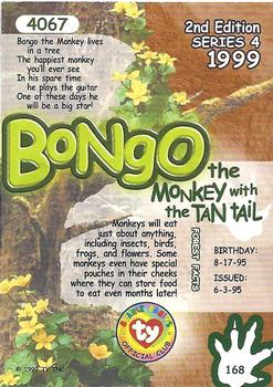 1999 Ty Beanie Babies IV #168 Bongo Back