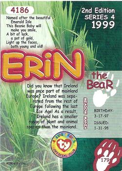 1999 Ty Beanie Babies IV #179 Erin Back