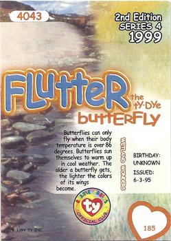 1999 Ty Beanie Babies IV #185 Flutter Back