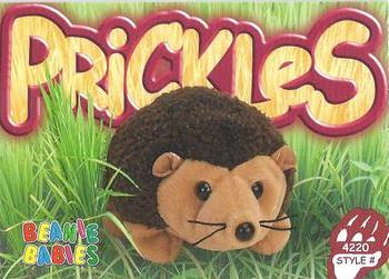 1999 Ty Beanie Babies IV #219 Prickles Front