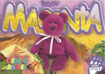 1999 Ty Beanie Babies IV #245 Teddy - Magenta Front