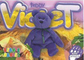 1999 Ty Beanie Babies IV #247 Teddy - Violet Front
