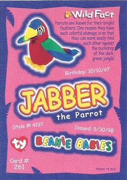 1999 Ty Beanie Babies IV #261 Jabber [rare] Back