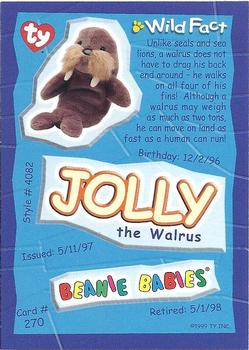 1999 Ty Beanie Babies IV #270 Jolly Back