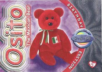 1999 Ty Beanie Babies IV #279 Osito Front