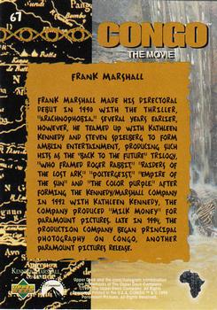 1995 Upper Deck Congo the Movie #67 Director Frank Marshall Back