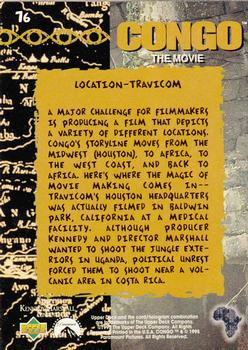 1995 Upper Deck Congo the Movie #76 Location - Travicom Back