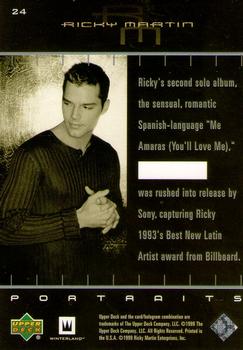 1999 Upper Deck Ricky Martin #24 Ricky's second solo album, the sensual, roman Back