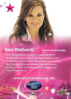 2009 Upper Deck American Idol Season 8 #004 Kara DioGuardi Back