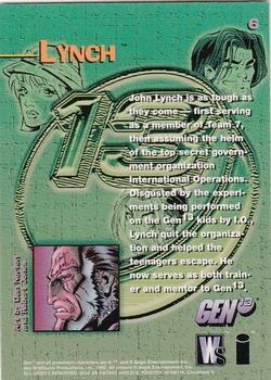 1995 WildStorm Gen 13 Series 1 #6 Lynch Back