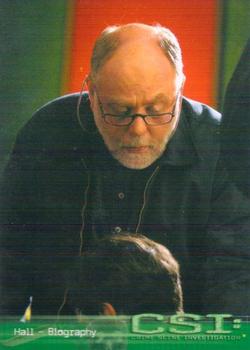2003 Strictly Ink CSI Series 1 #76 Robert David Hall - Biography Front