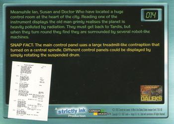 2003 Strictly Ink Doctor Who Big Screen #014 Surrounded Back