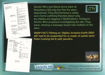 2003 Strictly Ink Doctor Who Big Screen #074 Bedfordshire Bound Back
