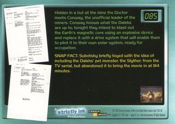 2003 Strictly Ink Doctor Who Big Screen #085 Grand Designs Back