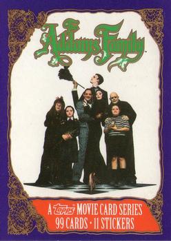 1991 Topps The Addams Family #1 Title Card Front