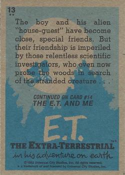 1982 Topps E.T. The Extraterrestrial #13 A Boy's Best Friend? Back